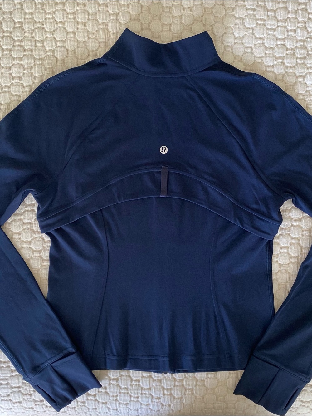 LULULEMON, Define Cropped Jacket, Nulu, Navy, Size 8, Excellent Condition